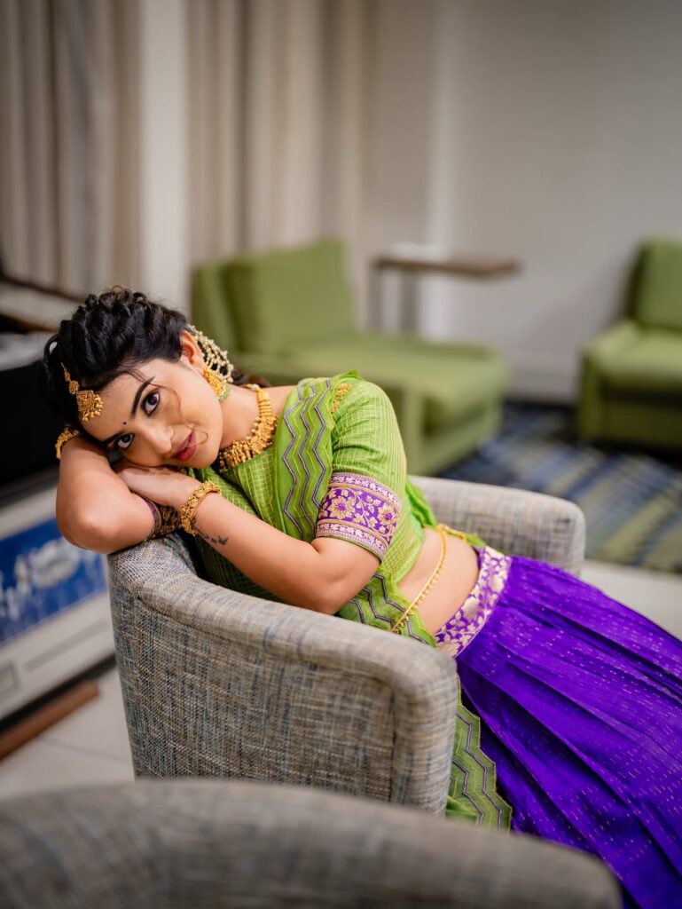 ananya nagalla in us in bathukamma celebration
