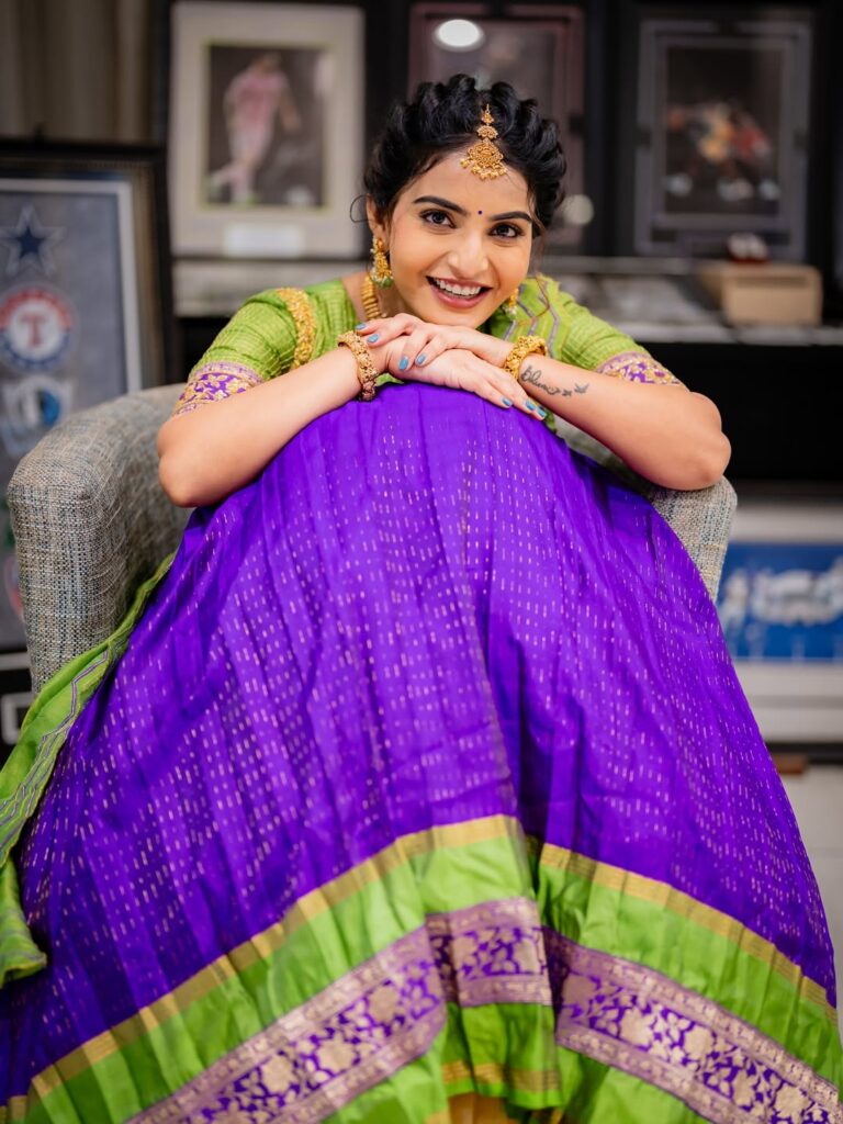 ananya nagalla in us in bathukamma celebration