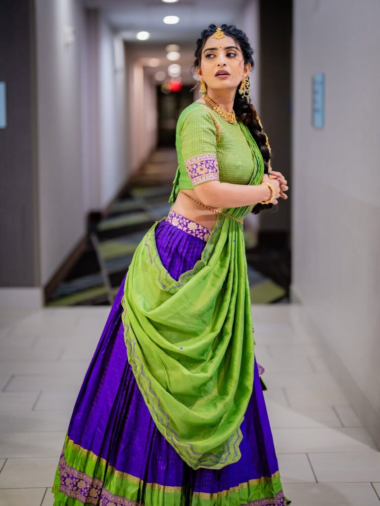 ananya nagalla in us in bathukamma celebration