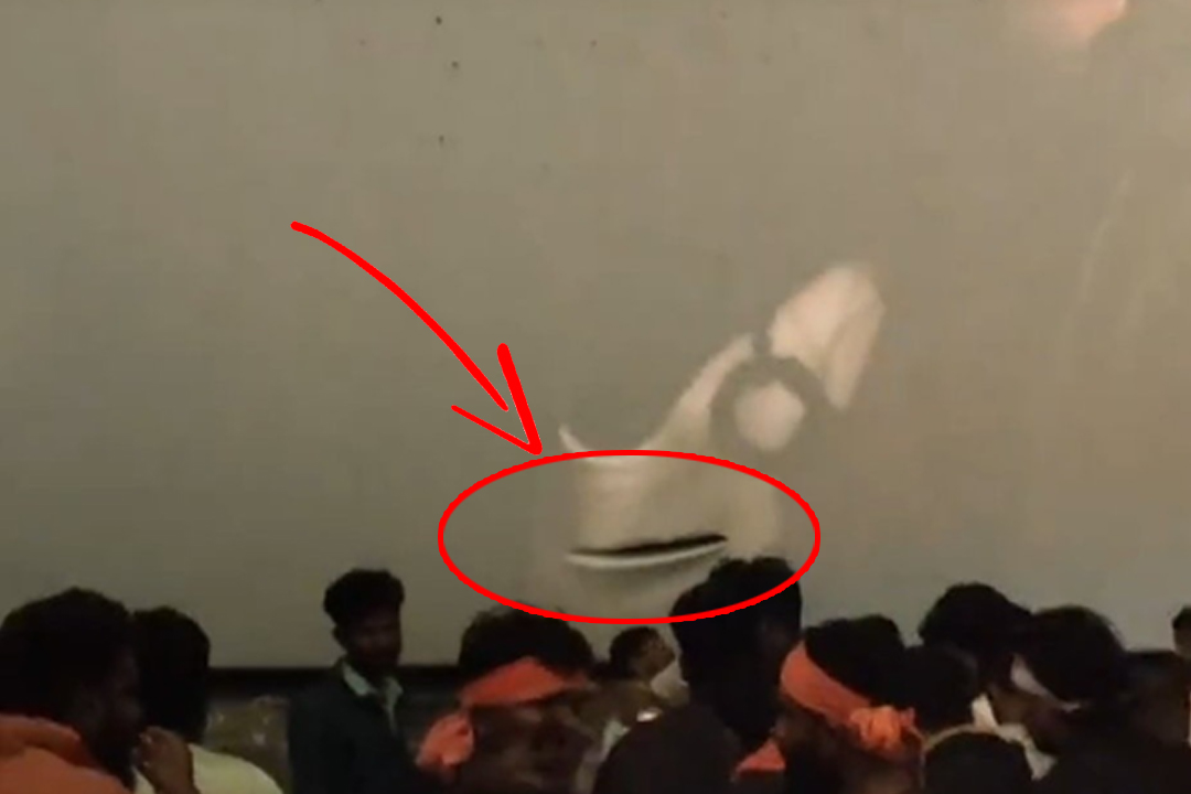 pawan kalyan fans damaged screen teared in bengaluru 1