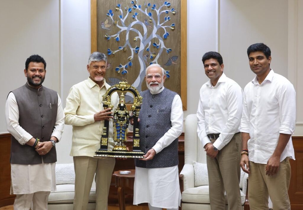 Andhrapradesh cm with NarendraModi