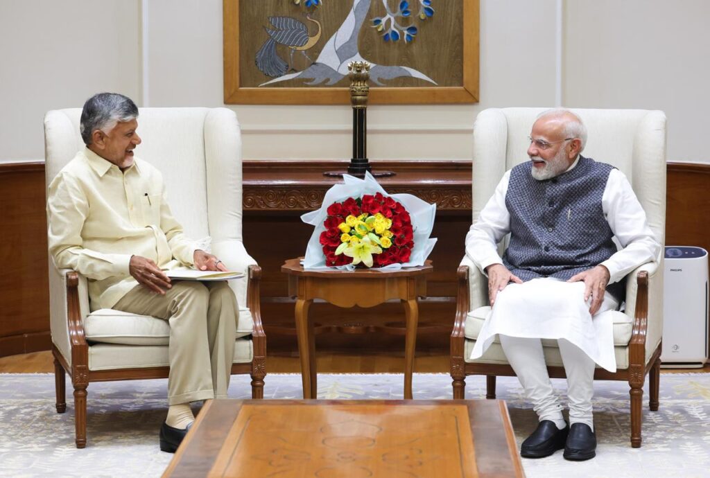 Andhrapradesh cm with NarendraModi 1