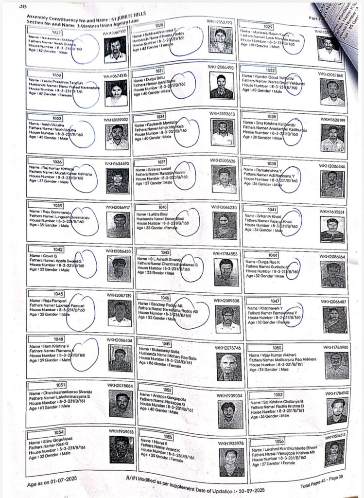 jubileehills fake voters 2